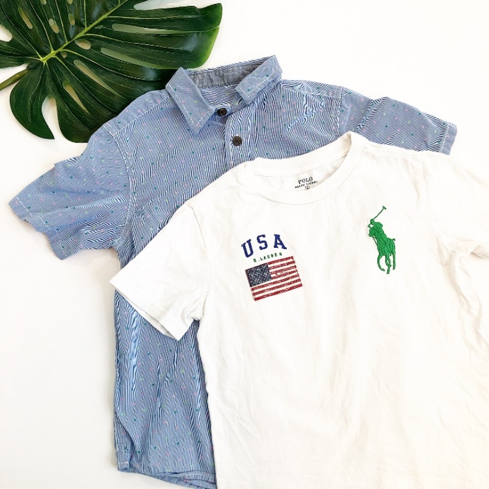 MIXED LOT! Polo RL Cat & Jack Shirt size 6 6/7